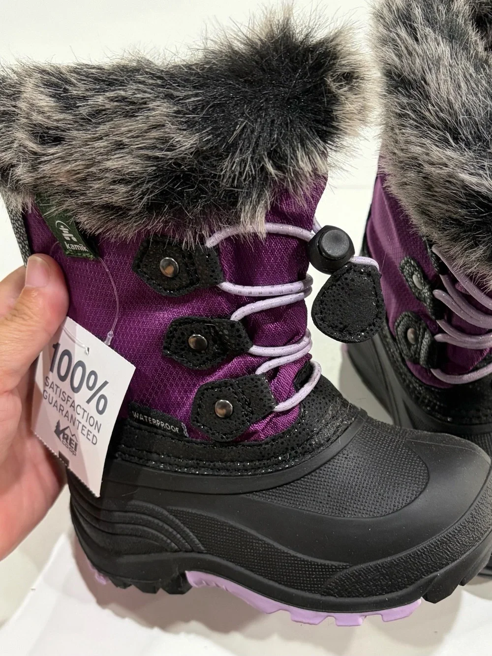 Kamik Kids Toddler's Size 8 Powdery 2 Winter Boots Purple Grape NWT Snow